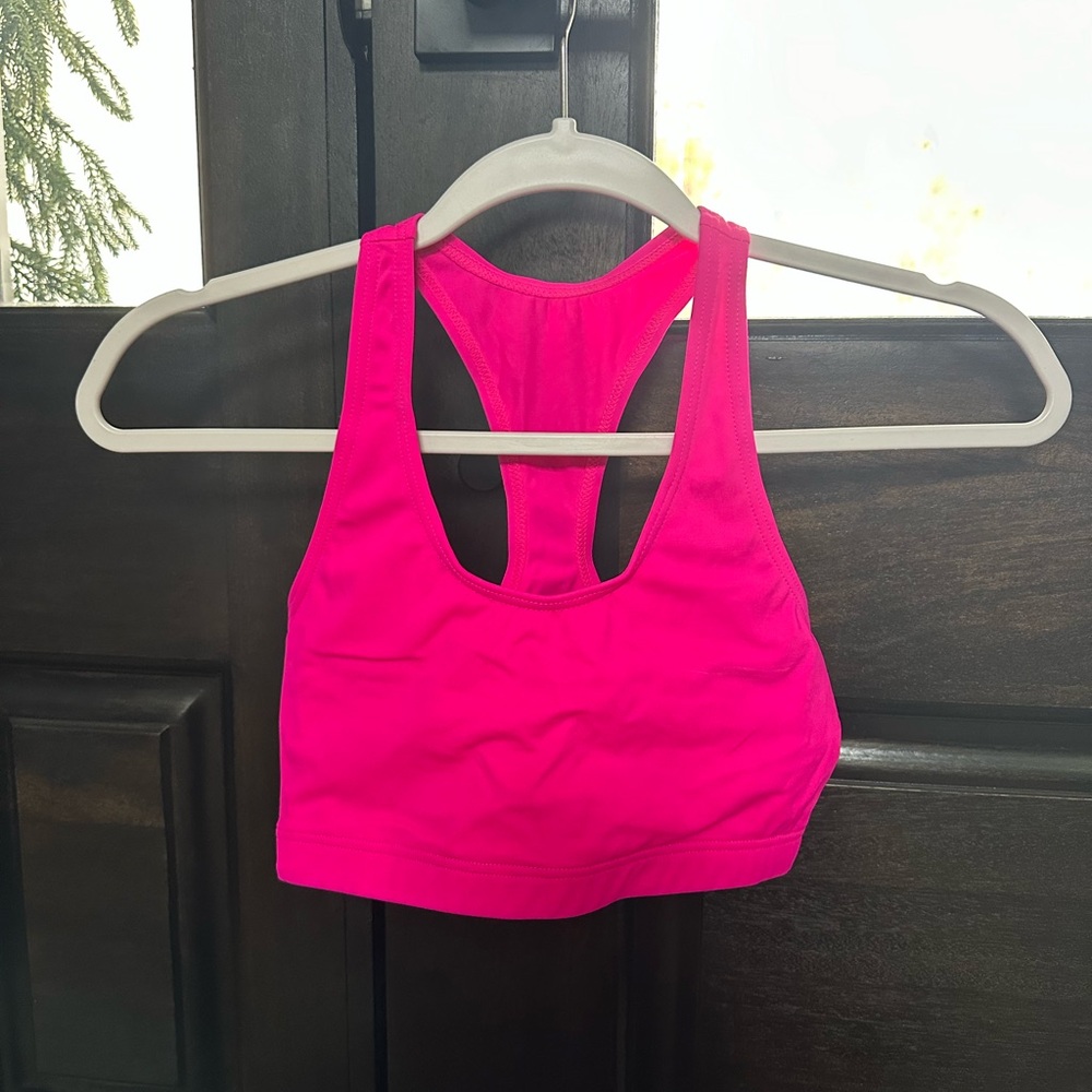 Women’s Racerback Sports Bra - Hot Pink